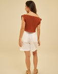 Claudia Cropped Crochê - SHINE