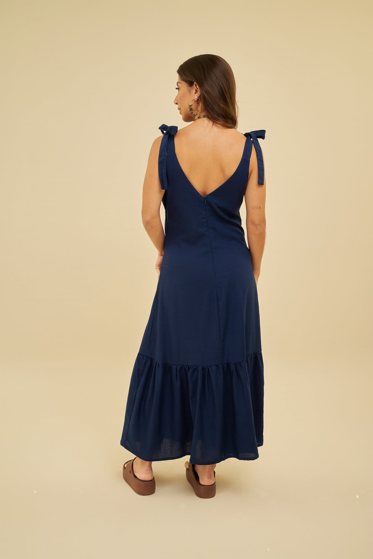 Camila Vestido Longo Laço - SHINE