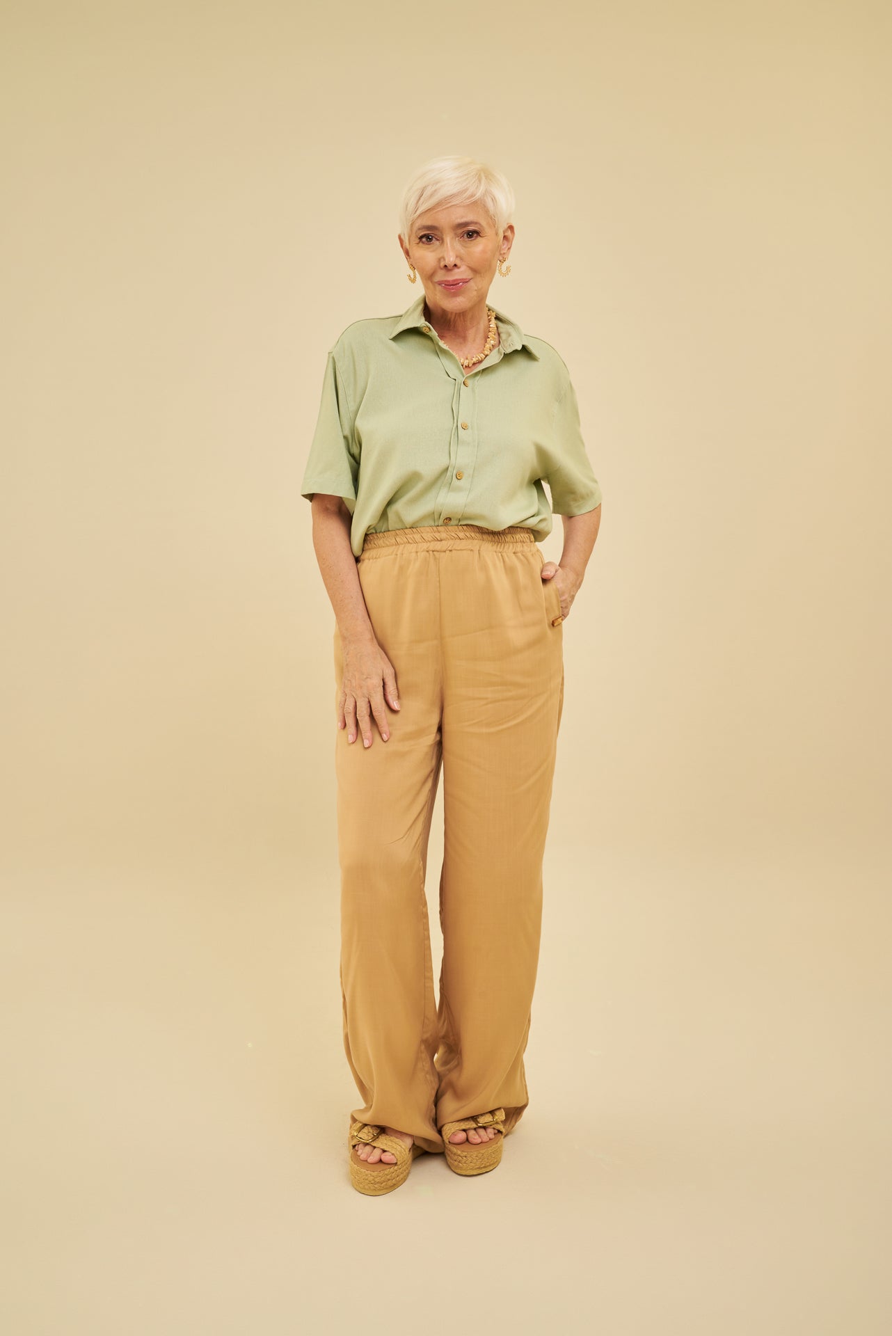 Maria Camisa Unissex Linho - SHINE